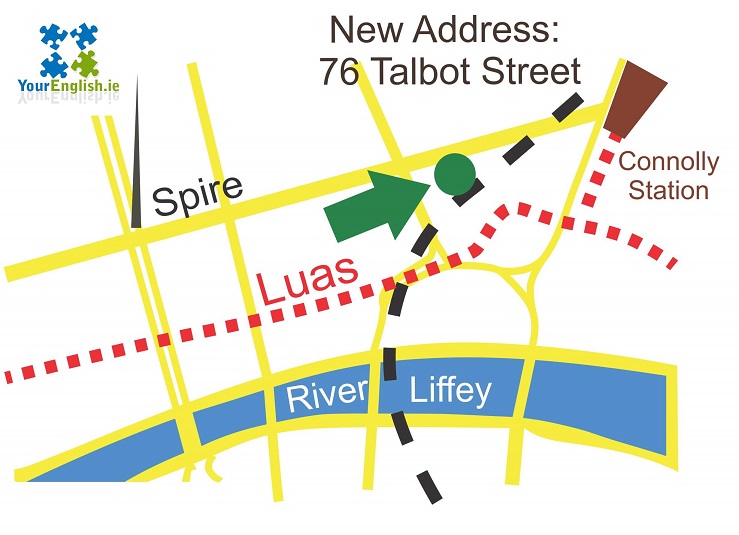 Your English Language School in Dublin - a location map