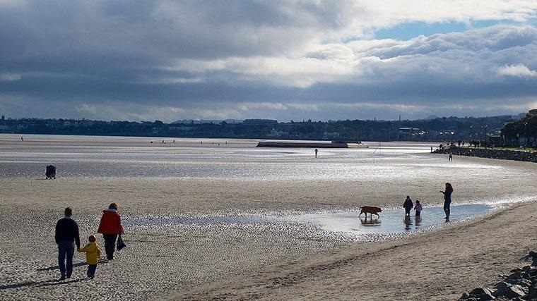 Sandymount Beach in Dublin, Ireland